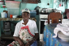 Ms.Gentle in her kitchen. Photo: Hannah Ratcliff