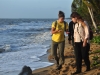 Walking along turtle nesting beach. Photo: Kristina Owens